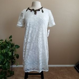 Ella Moss natural white dress NWT